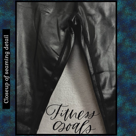 NIB NWT L CAPRI LEGGINGS BLACK MATTE SHINE STRETCH LIGHTWEIGHT~KIMBERLY C - Picture 8 of 14